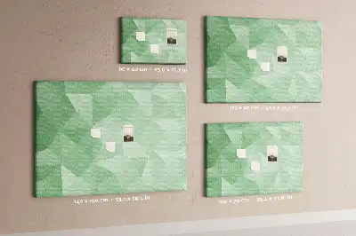 Abstract Printed Cork Board Triangles