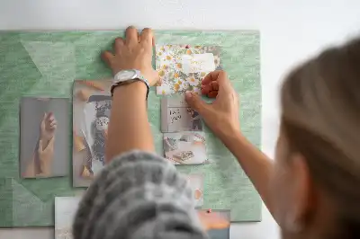 Abstract Printed Cork Board Triangles