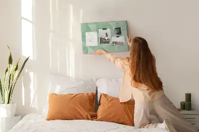 Abstract Printed Cork Board Triangles