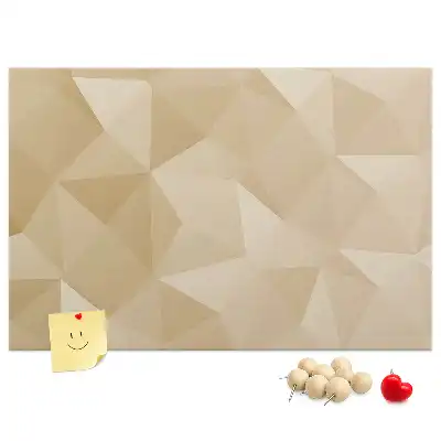 Printed Cork Memo Board Triangles abstraction