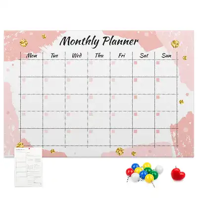 Printed Cork Board Monthly planner