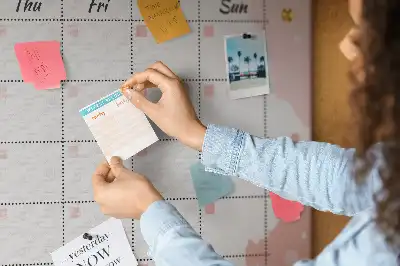 Printed Cork Board Monthly planner