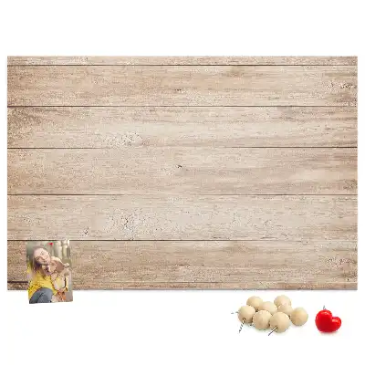 Printed wood texture cork board