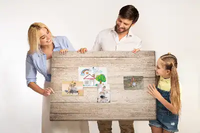 Printed wood texture cork board