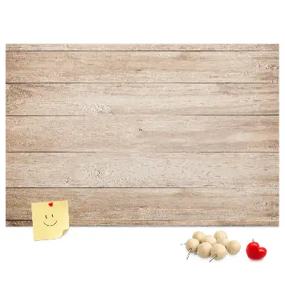 Printed wood texture cork board