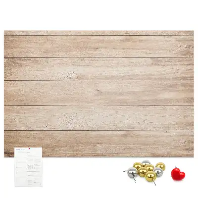 Printed wood texture cork board