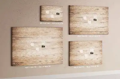 Printed wood texture cork board