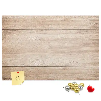 Printed wood texture cork board