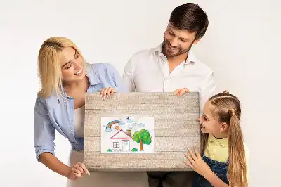 Printed wood texture cork board
