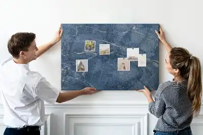 Cork memo board Elegant marble
