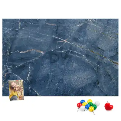 Cork memo board Elegant marble