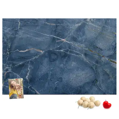 Elegant marble cork memo board