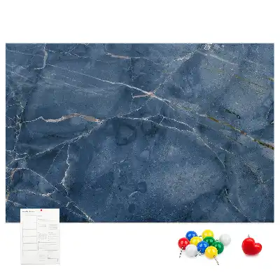 Elegant marble cork memo board
