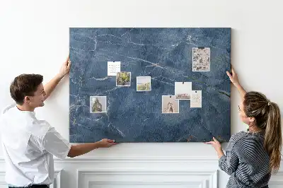 Elegant marble cork memo board