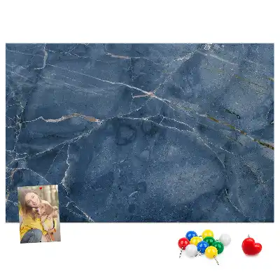 Elegant marble cork memo board