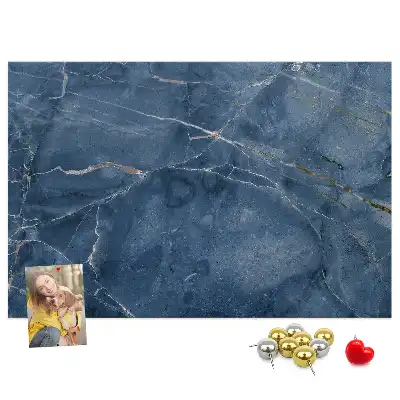 Elegant marble cork memo board