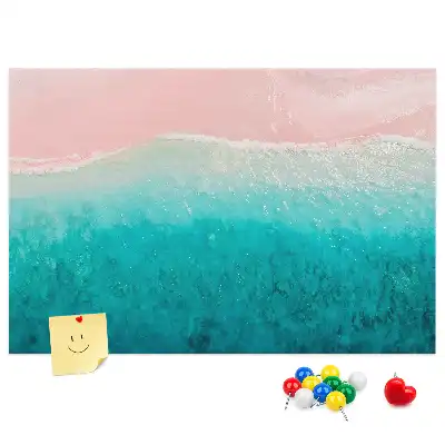 Cork memo board Beach sea sand