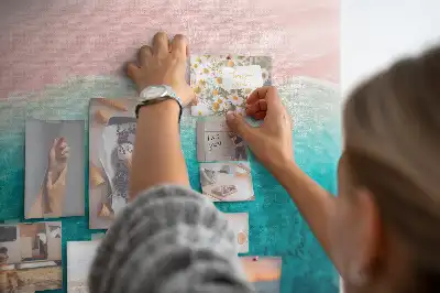 Beach and sea sand cork memo board