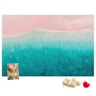 Beach and sea sand cork memo board