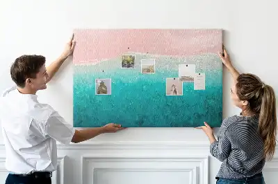 Cork memo board Beach sea sand