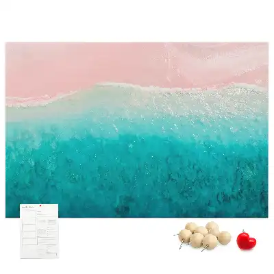 Cork memo board Beach sea sand