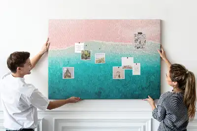 Cork memo board Beach sea sand