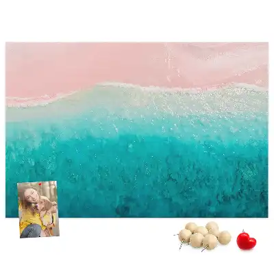 Cork memo board Beach sea sand