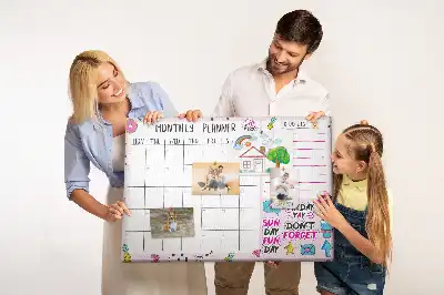 Printed Cork Board Monthly planner