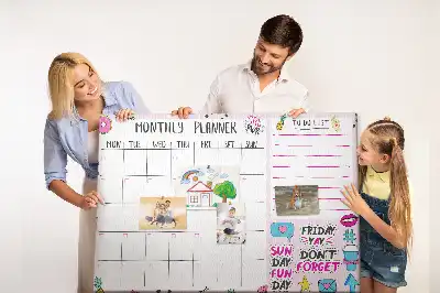 Printed Cork Board Monthly planner