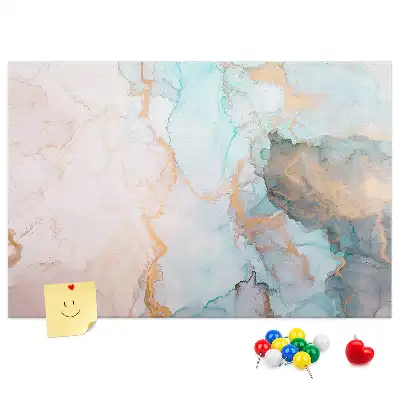Abstract Painting Printed Cork Memo Board