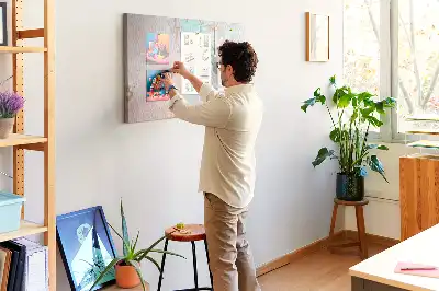 Printed Cork Memo Board Abstract painting