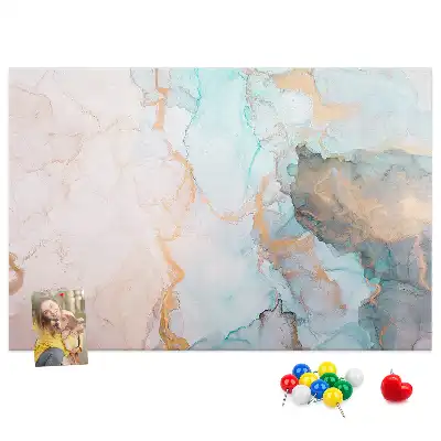 Abstract Painting Printed Cork Memo Board
