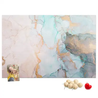 Abstract Painting Printed Cork Memo Board