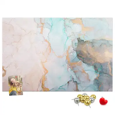 Abstract Painting Printed Cork Memo Board