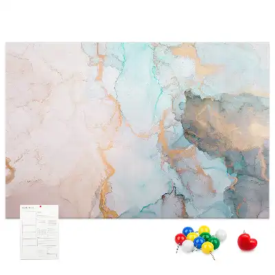 Abstract Painting Printed Cork Memo Board