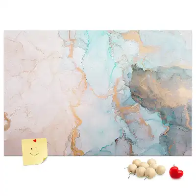 Abstract Painting Printed Cork Memo Board