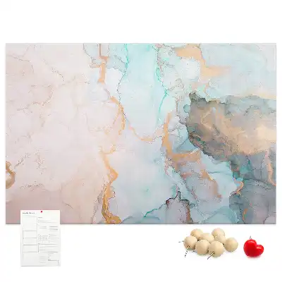 Abstract Painting Printed Cork Memo Board