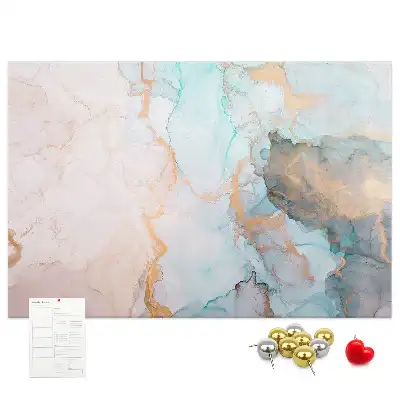 Abstract Painting Printed Cork Memo Board