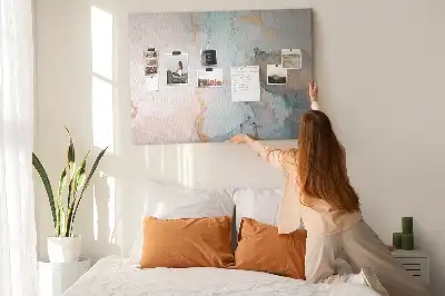 Abstract Painting Printed Cork Memo Board