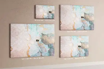 Abstract Painting Printed Cork Memo Board