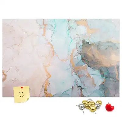 Abstract Painting Printed Cork Memo Board