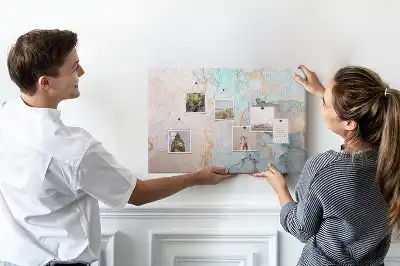 Printed Cork Memo Board Abstract painting