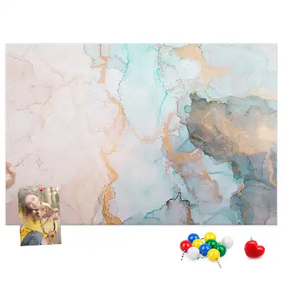 Abstract Painting Printed Cork Memo Board