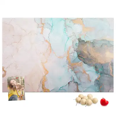 Abstract Painting Printed Cork Memo Board