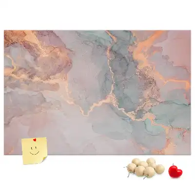Decorative marble cork memo board