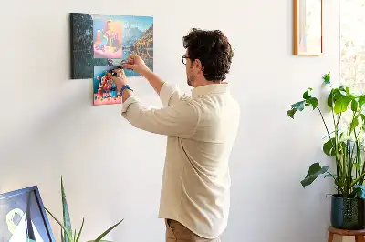 Printed Cork Board Boats on the lake