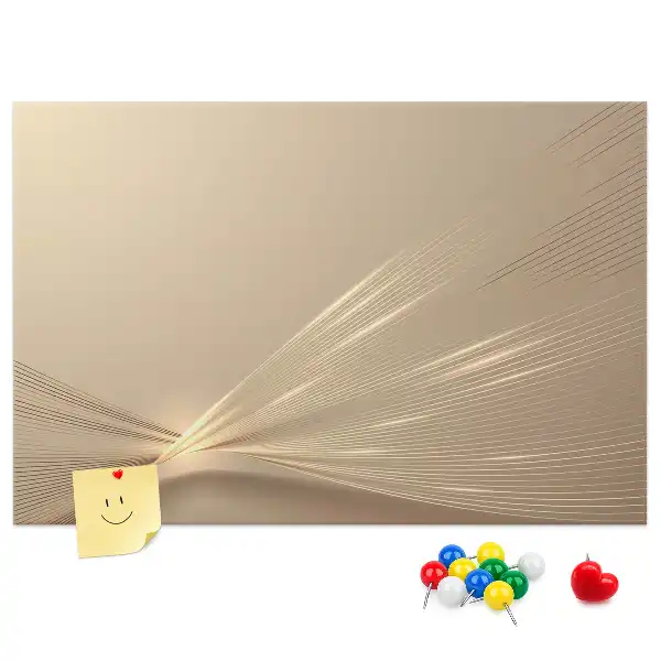 Printed Abstract Light Cork Memo Board