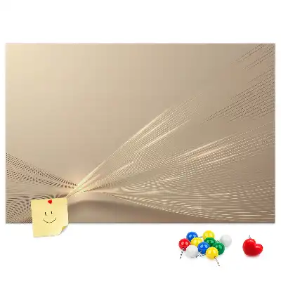 Printed Abstract Light Cork Memo Board
