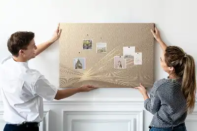 Printed Abstract Light Cork Memo Board