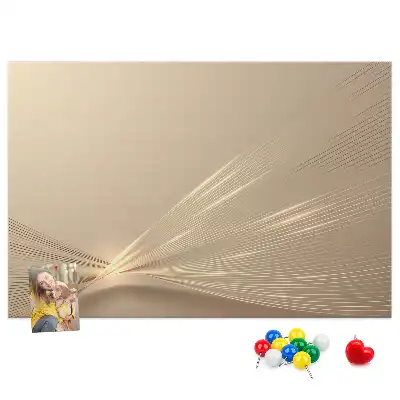 Printed Abstract Light Cork Memo Board
